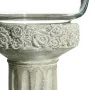 Portavelas 17,5 x 17,5 x 33,5 cm Cristal Gris Cemento de BigBuy Home, Candelabros y portavelas - Ref: S8800038, Precio: 21,72...