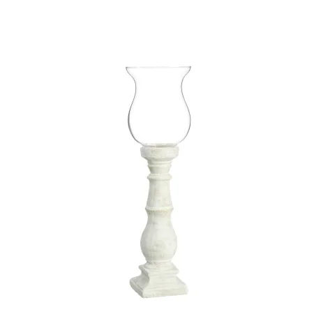 Castiçais 20,5 x 20,5 x 71 cm Cristal Cimento Branco de BigBuy Home, Candelabros e suportes para velas - Ref: S8800041, Preço...