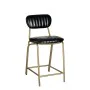 Sgabello 42 x 49 x 88 cm Nero Dorato Metallo Poliuretano di BigBuy Home, Sgabelli da bar - Rif: S8800043, Prezzo: 126,23 €, S...