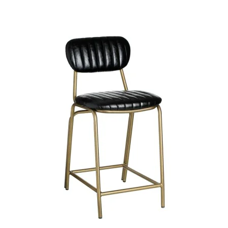 Tabouret 42 x 49 x 88 cm Noir Doré Métal Polyuréthane de BigBuy Home, Tabourets - Réf : S8800043, Prix : 131,78 €, Remise : %