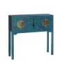 Hall ORIENTE Blue Iron DMF 95 x 26 x 90 cm by BigBuy Home, Tables - Ref: S8800044, Price: 202,84 €, Discount: %