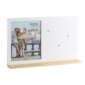 Fotorahmen Weiß Holz Kristall Ulmenholz 46,5 x 7 x 29,5 cm von BigBuy Home, Wand- und Tischrahmen - Ref: S8800097, Preis: 15,...