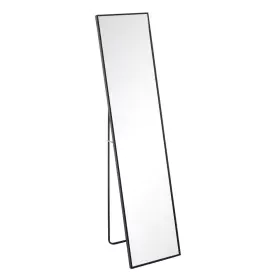 Espejo Negro Aluminio Cristal 35 x 2,5 x 151 cm de BigBuy Home, Espejos de suelo - Ref: S8800121, Precio: 58,41 €, Descuento: %