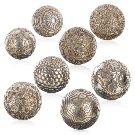 Balles Décoration Argent 10 x 10 x 10 cm (8 Unités) de BigBuy Home, Objets de décoration - Réf : S8800139, Prix : 38,51 €, Re...