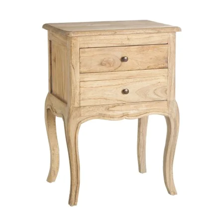 Nightstand 50 x 40 x 70 cm Natural Mindi wood by BigBuy Home, Bedside Tables - Ref: S8800201, Price: 210,73 €, Discount: %