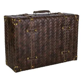 Valise décorative Alexandra House Living Marron Cuir Synthétique Bois MDF Vintage 16 x 30 x 44 cm de Alexandra House Living, ...