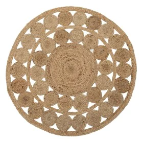 Carpet 120 x 120 x 1 cm Natural Jute by BigBuy Home, Area Rugs - Ref: S8800237, Price: 50,70 €, Discount: %