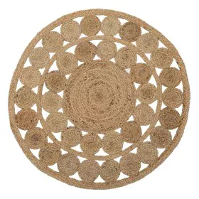 Tapis 120 x 120 x 1 cm Naturel Jute de BigBuy Home, Tapis - Réf : S8800237, Prix : 50,70 €, Remise : %