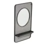 Wall mirror 53 x 14 x 80 cm Crystal Black Metal by BigBuy Home, Wall-Mounted Mirrors - Ref: S8800278, Price: 78,30 €, Discoun...