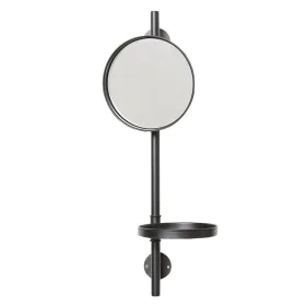 Miroir mural 22 x 20 x 60 cm Verre Noir Métal de BigBuy Home, Miroirs muraux - Réf : S8800279, Prix : 31,63 €, Remise : %