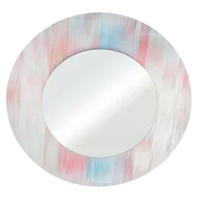 Wall mirror Crystal Red Blue 80 x 80 cm by BigBuy Home, Wall-Mounted Mirrors - Ref: S8800289, Price: 99,89 €, Discount: %