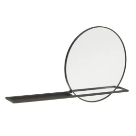 Wall mirror 90 x 10 x 50 cm Crystal Black Metal by BigBuy Home, Wall-Mounted Mirrors - Ref: S8800298, Price: 57,91 €, Discoun...