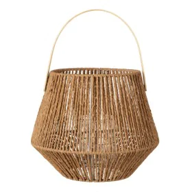 Lantern 33 x 33 x 27 cm Candleholder Natural Natural Fibre by BigBuy Home, Candelabras and candle holders - Ref: S8800322, Pr...