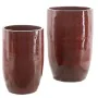 Vase 52 x 52 x 80 cm Céramique Rouge (2 Unités) de BigBuy Home, Vases - Réf : S8800338, Prix : 378,15 €, Remise : %