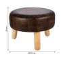 Hocker Alexandra House Living Braun Polyurethan Holz MDF 40 x 29 x 40 cm von Alexandra House Living, Stühle und Sofas - Ref: ...