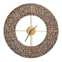 Wall Clock 48 x 3,5 x 48 cm Synthetic Fabric Metal Leopard by BigBuy Home, Wall Clocks - Ref: S8800357, Price: 21,53 €, Disco...