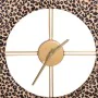 Wall Clock 48 x 3,5 x 48 cm Synthetic Fabric Metal Leopard by BigBuy Home, Wall Clocks - Ref: S8800357, Price: 21,53 €, Disco...