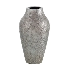 Vaso Ceramica Argento 19 x 19 x 30 cm di BigBuy Home, Vasi - Rif: S8800504, Prezzo: 20,69 €, Sconto: %