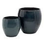 Set of Planters Ceramic Blue 55 x 55 x 55 cm (2 Units) by BigBuy Garden, Cachepots - Ref: S8800522, Price: 171,71 €, Discount: %