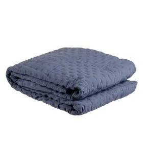 Blanket 135 x 185 cm Blue by BigBuy Home, Blankets and bedcovers - Ref: S8800623, Price: 19,65 €, Discount: %