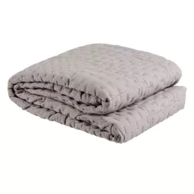 Manta 135 x 185 cm Gris de BigBuy Home, Mantas y colchas - Ref: S8800652, Precio: 19,65 €, Descuento: %