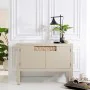 Hall Table with Drawers ORIENTAL CHIC 100 x 28,5 x 75 cm Taupe DMF by BigBuy Home, Hallway Furniture Sets - Ref: S8800662, Pr...