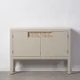 Hall Table with Drawers ORIENTAL CHIC 100 x 28,5 x 75 cm Taupe DMF by BigBuy Home, Hallway Furniture Sets - Ref: S8800662, Pr...