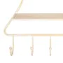 Étagère 39,5 x 10,5 x 70 cm Naturel Métal Blanc de BigBuy Home, Étagères verticales - Réf : S8800705, Prix : 25,31 €, Remise : %