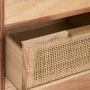 Hall Table with Drawers HONEY 80 x 40 x 82 cm Natural Wood Rattan by BigBuy Home, Hallway Furniture Sets - Ref: S8800776, Pri...