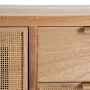 Hall Table with Drawers HONEY 80 x 40 x 82 cm Natural Wood Rattan by BigBuy Home, Hallway Furniture Sets - Ref: S8800776, Pri...