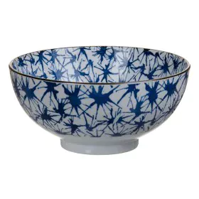 Ensaladera 20 x 20 x 9,5 cm Porcelana Azul Blanco de BigBuy Home, Cuencos y tazones - Ref: S8800816, Precio: 19,24 €, Descuen...