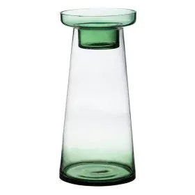 Portavelas 16,5 x 16,5 x 35 cm Verde Vidrio de BigBuy Home, Candelabros y portavelas - Ref: S8800833, Precio: 25,79 €, Descue...