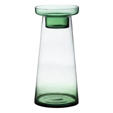 Portavelas 16,5 x 16,5 x 35 cm Verde Vidrio de BigBuy Home, Candelabros y portavelas - Ref: S8800833, Precio: 24,76 €, Descue...