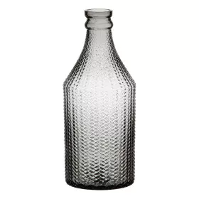 Vase 11,7 x 11,7 x 30 cm Gris verre de BigBuy Home, Vases - Réf : S8800845, Prix : 14,59 €, Remise : %