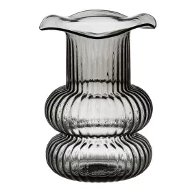 Vaso Cinzento Vidro 16,5 x 16,5 x 25 cm de BigBuy Home, Jarrões - Ref: S8800846, Preço: 20,32 €, Desconto: %