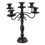 Pot à Bougie Noir Métal 42 x 42 x 42 cm de BigBuy Home, Bougeoirs et chandeliers - Réf : S8800868, Prix : 43,77 €, Remise : %