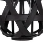 Farol 29 x 29 x 37 cm Portavelas Negro Bambú de BigBuy Home, Candelabros y portavelas - Ref: S8800870, Precio: 37,89 €, Descu...