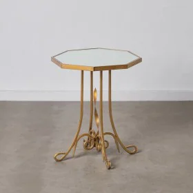 Table d'appoint 48,5 x 48,5 x 60,5 cm Verre Doré Métal de BigBuy Home, Tables - Réf : S8800897, Prix : 110,52 €, Remise : %