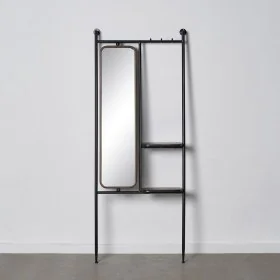 Garderobe 67 x 19 x 166,5 cm Kristall Schwarz Gold Metall von BigBuy Home, Garderobenständer - Ref: S8800902, Preis: 196,66 €...