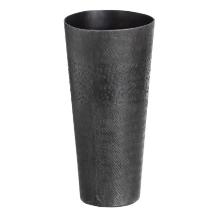 Vase Gris Métal 15 x 15 x 31 cm de BigBuy Home, Vases - Réf : S8800906, Prix : 26,37 €, Remise : %