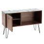 Buffet Bleu Métal Bois Marron 120 x 40 x 80 cm de BigBuy Home, Buffets, crédences et vaisseliers - Réf : S8800918, Prix : 351...