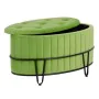 Puff 80 x 80 x 46 cm Tecido Sintético Metal Verde de BigBuy Home, Pufes - Ref: S8800920, Preço: 213,06 €, Desconto: %