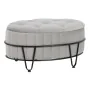 Pouf 80 x 80 x 46 cm Tissu Synthétique Gris Métal de BigBuy Home, Poufs - Réf : S8800921, Prix : 224,99 €, Remise : %