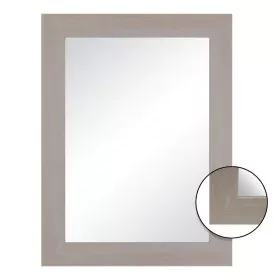 Wall mirror 64 x 1,5 x 86 cm Natural DMF by BigBuy Home, Wall-Mounted Mirrors - Ref: S8800928, Price: 51,16 €, Discount: %