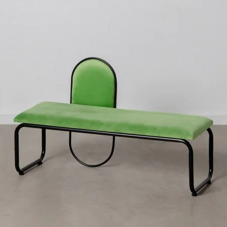 Banquette 110 x 40 x 68 cm Tissu Synthétique Métal Vert de BigBuy Home, Chaises - Réf : S8800939, Prix : 185,75 €, Remise : %