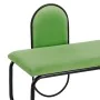 Bench 110 x 40 x 68 cm Synthetic Fabric Metal Green by BigBuy Home, Chairs - Ref: S8800939, Price: 185,75 €, Discount: %