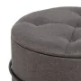 Pouffe 63 x 63 x 41 cm Synthetic Fabric Metal Dark grey by BigBuy Home, Footstools - Ref: S8800943, Price: 163,89 €, Discount: %