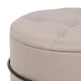 Pouffe 63 x 63 x 41 cm Synthetic Fabric Beige Metal by BigBuy Home, Footstools - Ref: S8800944, Price: 163,89 €, Discount: %