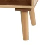 Konsolentisch mit Schubladen SASHA 80 x 33 x 94 cm natürlich Holz Creme Rattan von BigBuy Home, Komplettprogramme - Ref: S880...