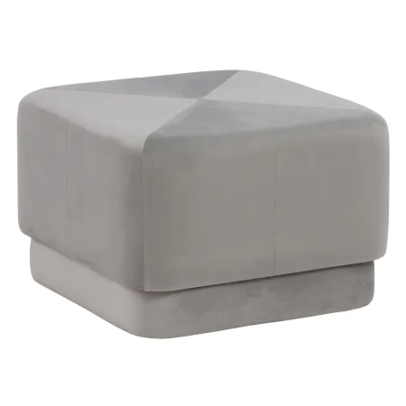 Pouffe Synthetic Fabric Grey Wood 60 x 60 x 40 cm by BigBuy Home, Footstools - Ref: S8800959, Price: 138,46 €, Discount: %